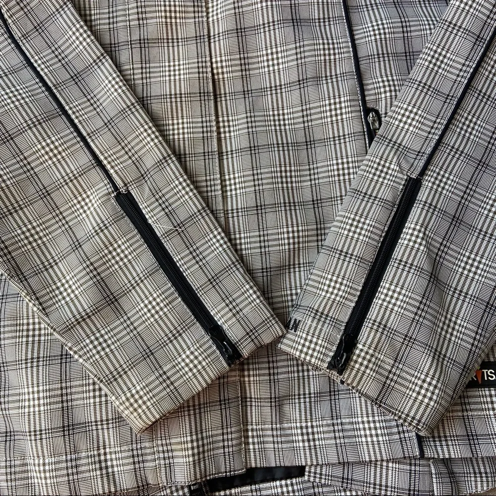 Kerrits Rain Shelter Barn Jacket Medium Tan Plaid - Picture 6 of 16